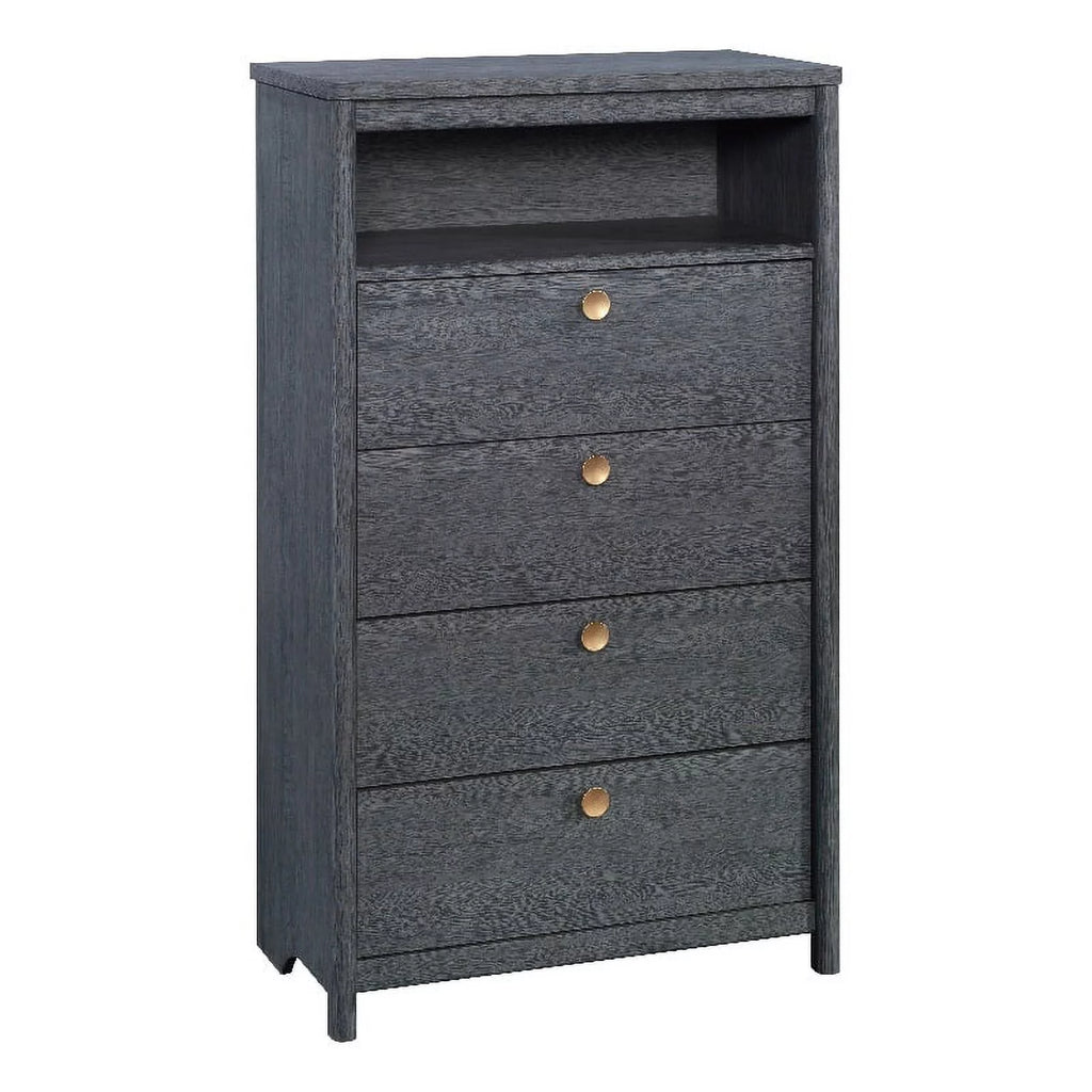 Modern Engineered Wood 4-Drawer Chest J109