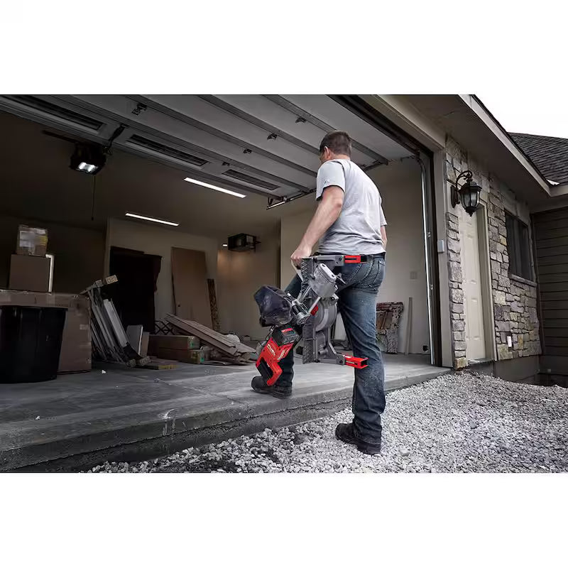 18V Lithium-Ion Brushless Cordless 7-1/4 in. Dual Bevel Sliding Compound Miter Saw Kit E6982
