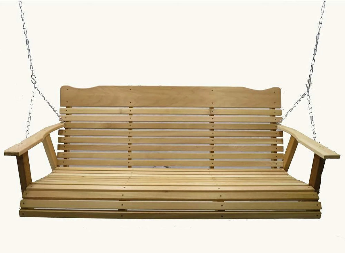 5 Foot Natural Cedar Porch Swing with Chain F7135