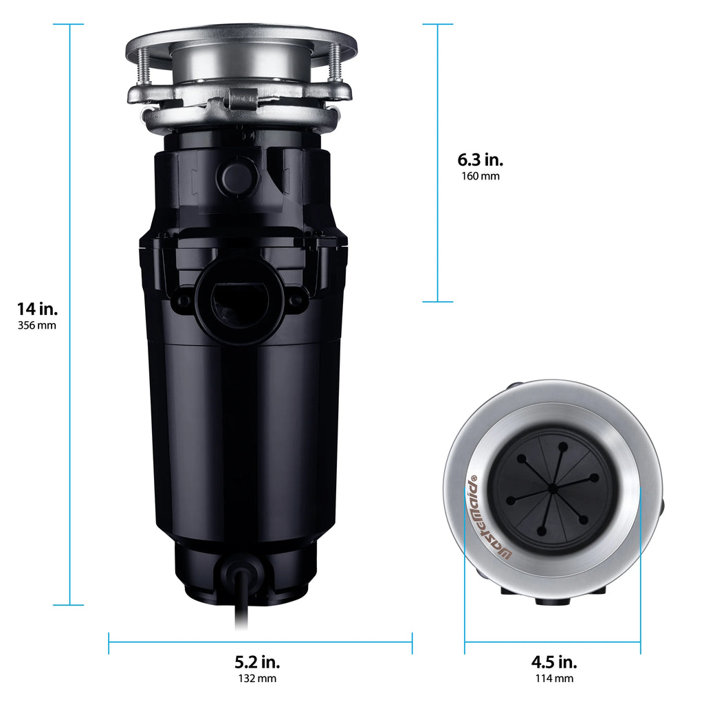 3/4 HP Black Garbage Disposal W9902