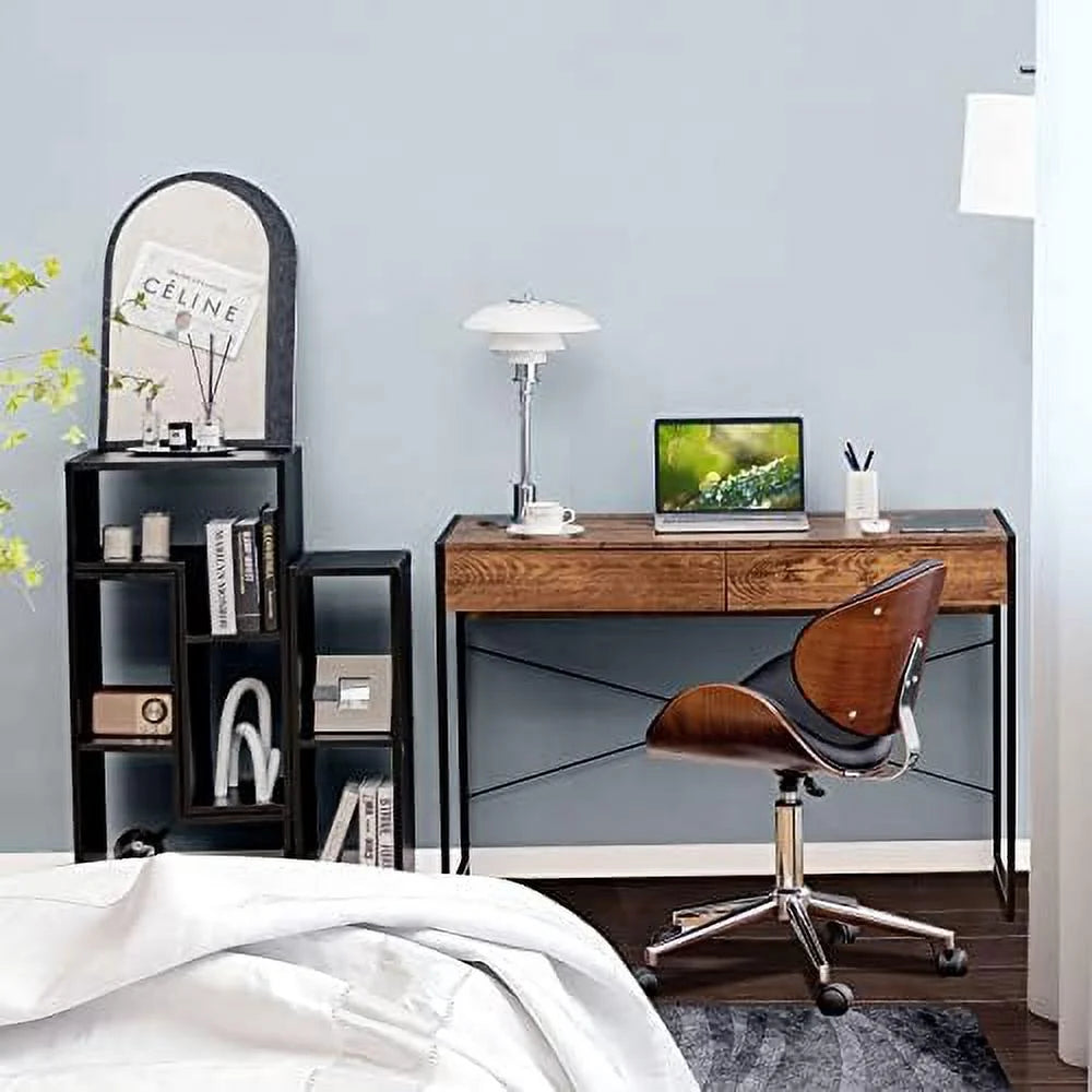 44 inch Computer Desk with 2 Drawers Steel Frame C6530