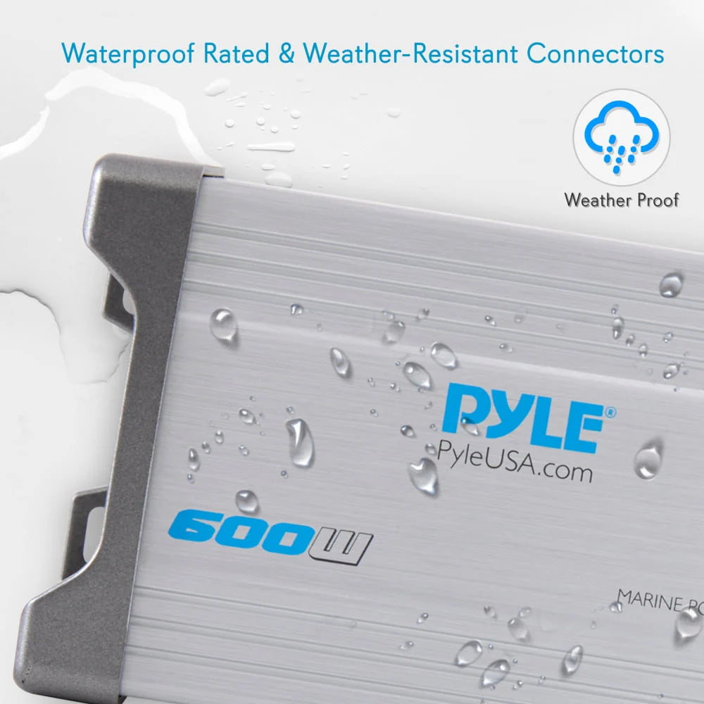 Waterproof 600 W 2 Channel Marine Power Amplifier P534
