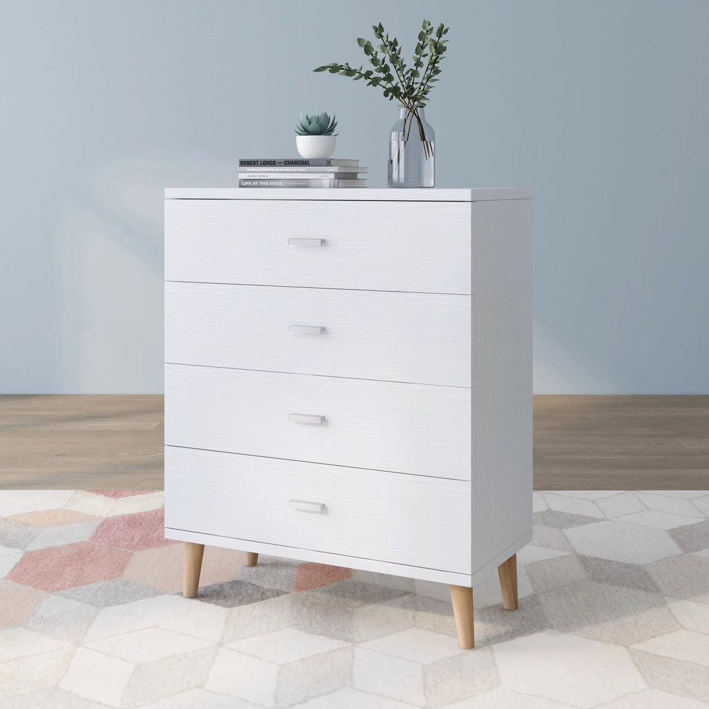 White 4-Drawer Chest V82694