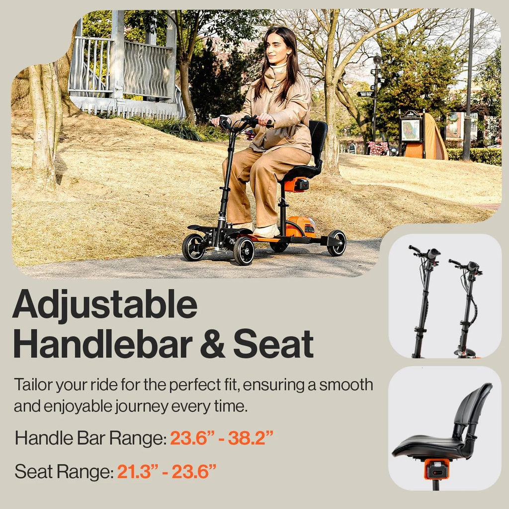 4-Wheel Lightweight Foldable Mobility Scooter I8165