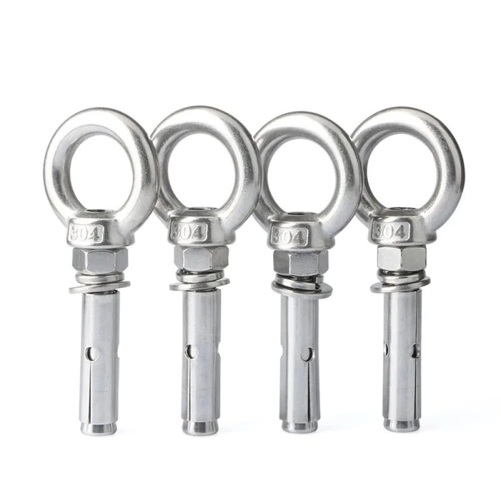 304 Stainless Steel Lifting Eye Bolt M10x80mm 2pcs S916881