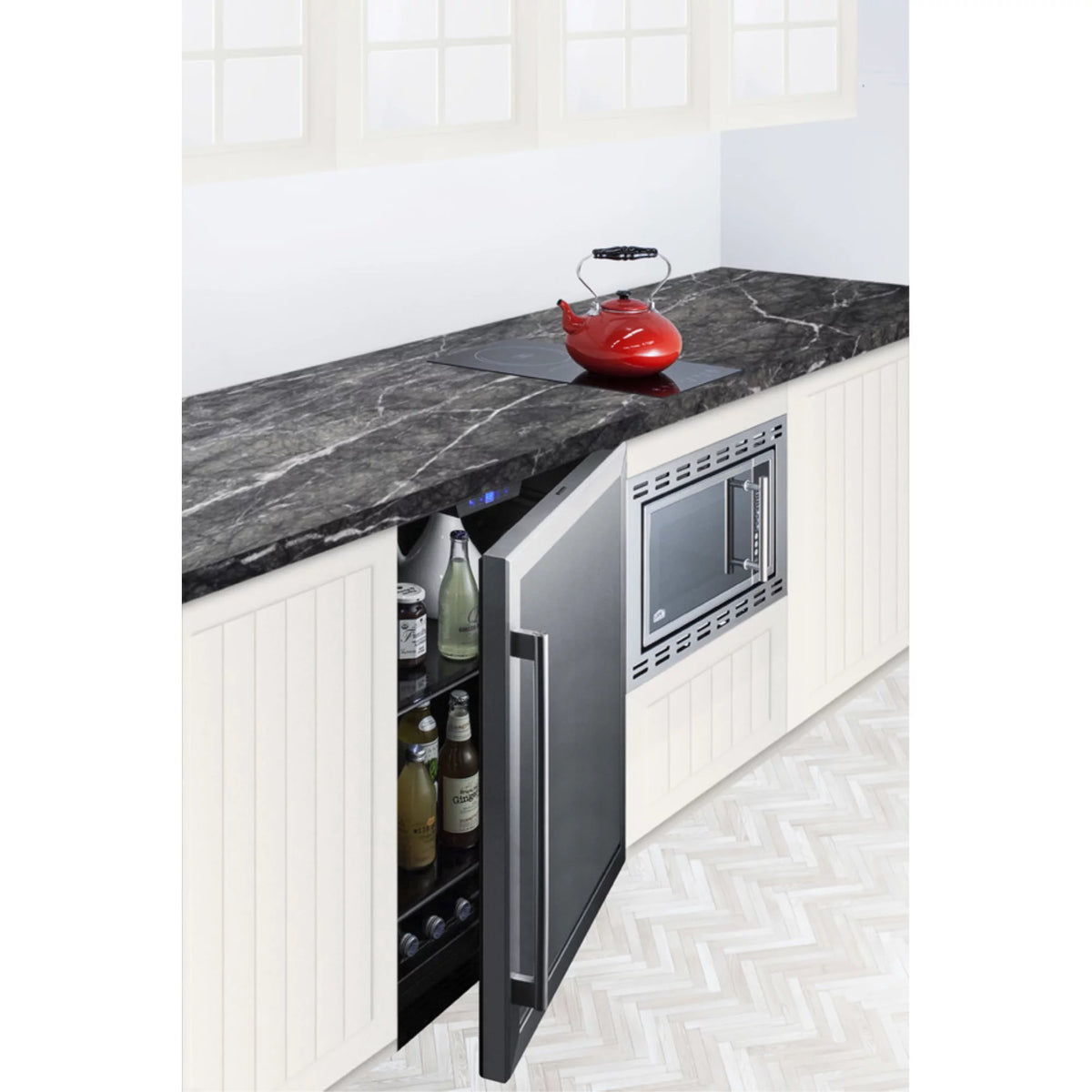 Black 24 in. Freestanding Compact Refrigerator Q2543