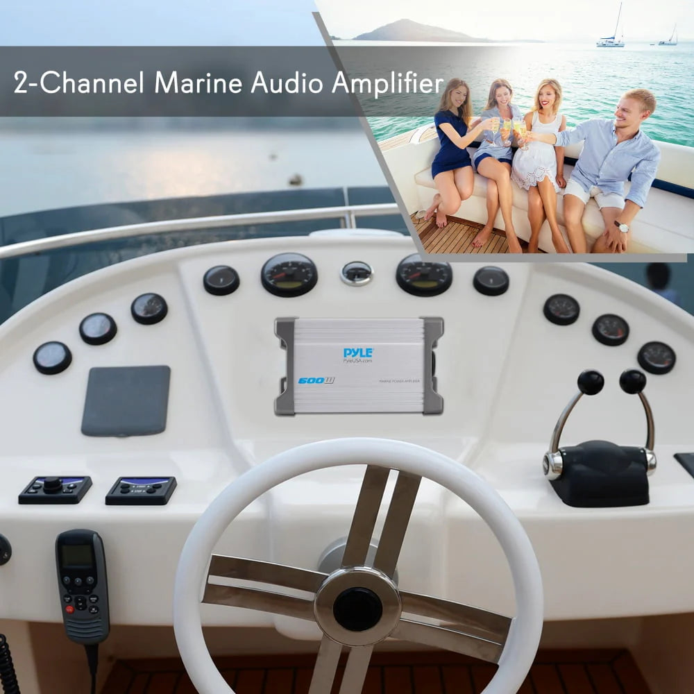 Waterproof 600 W 2 Channel Marine Power Amplifier P534