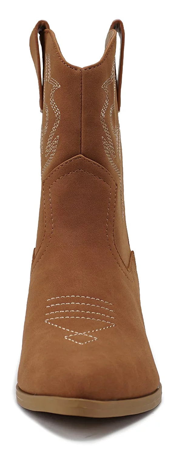 Brown Western Ankle Boots P87588