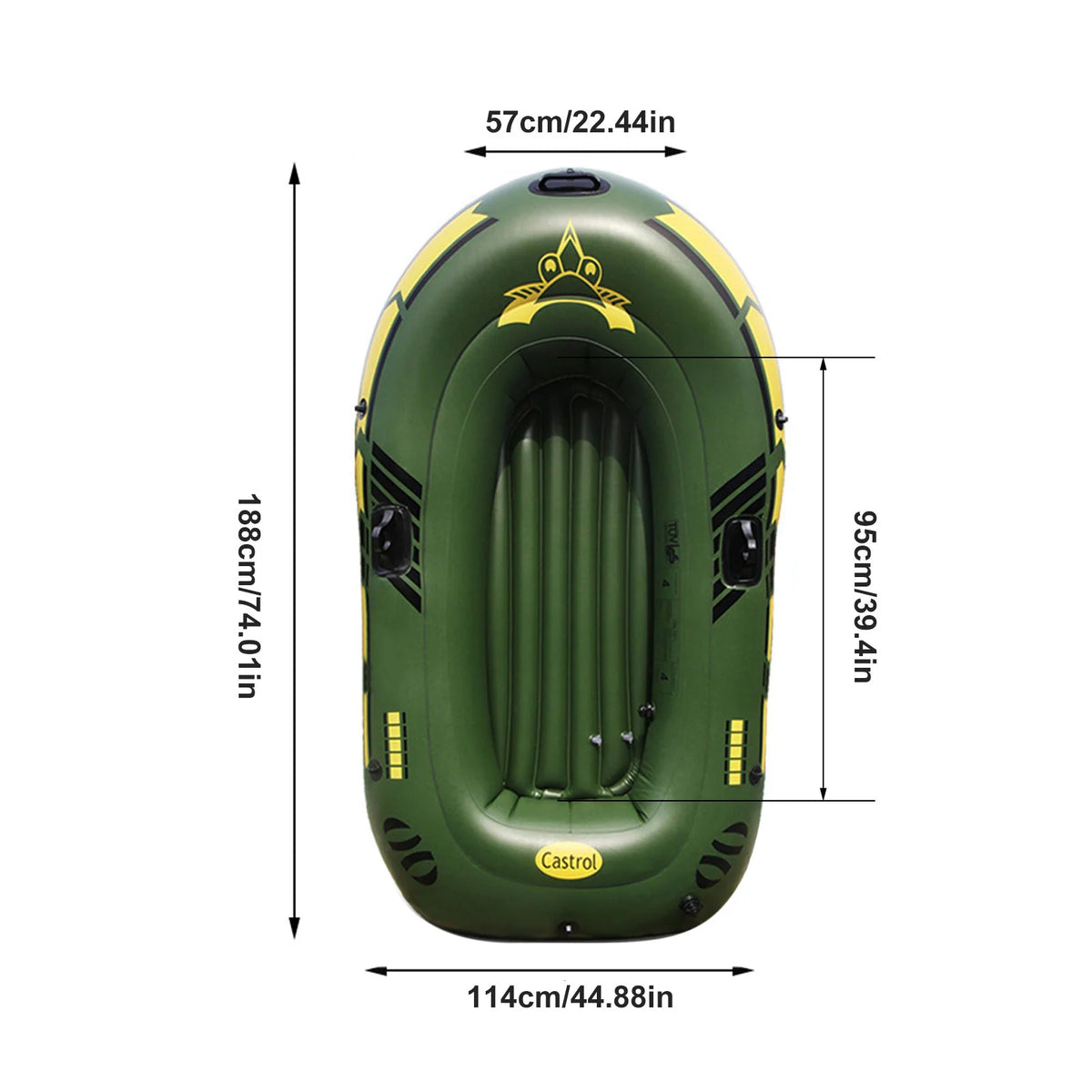Inflatable Boat Thickened 2/3 People Portable Kayak W163