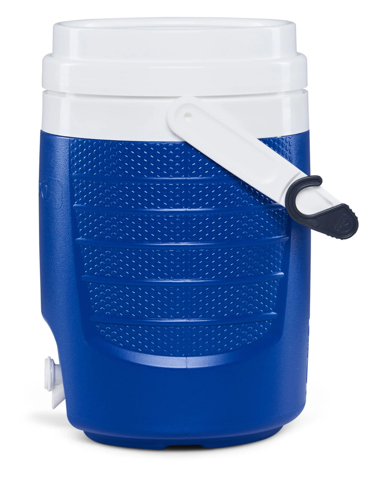 2-Gallon Plastic Beverage Jug with Hooks Blue R440516