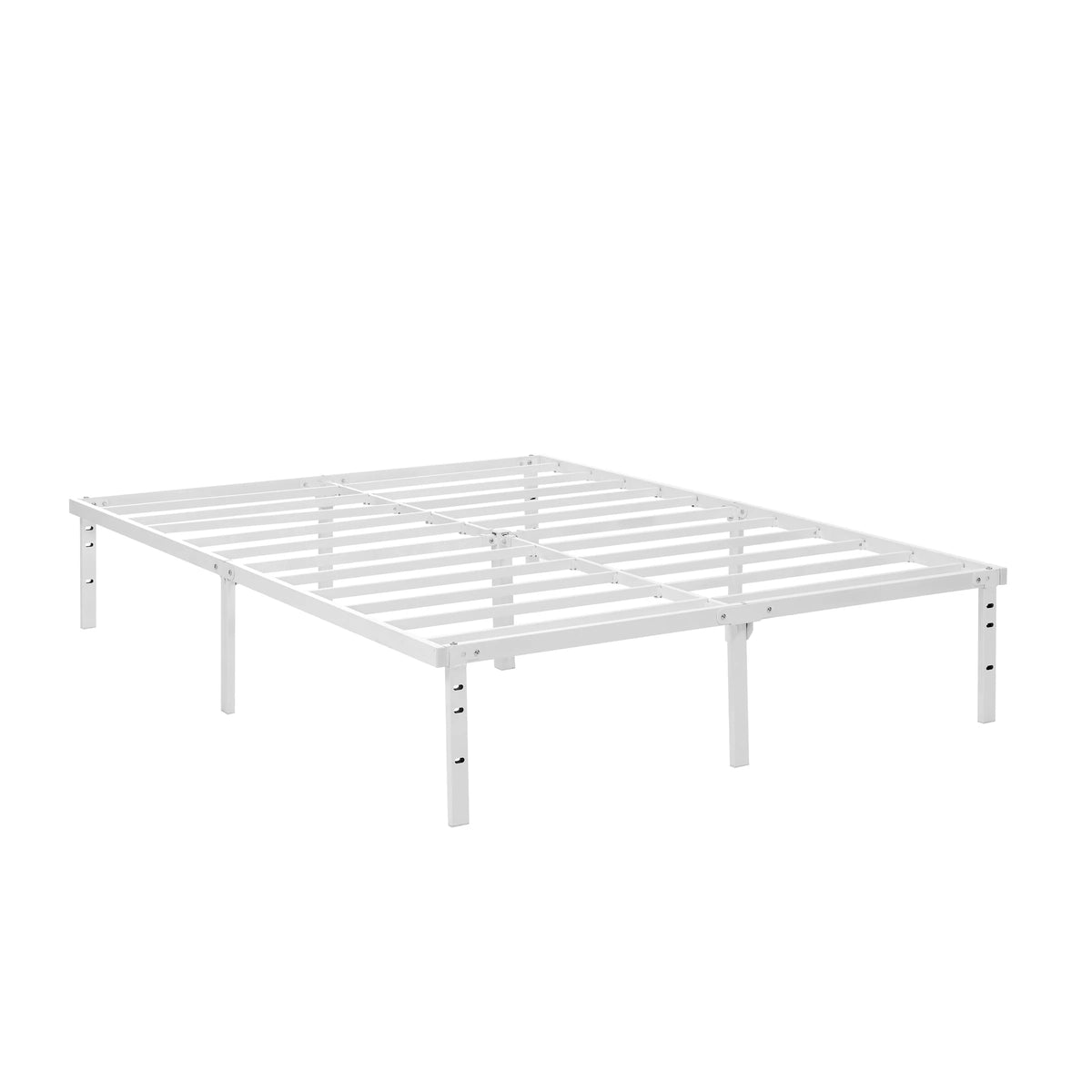 14 Heavy Duty Steel Slat Queen Platform Bed Frame, Black S93683