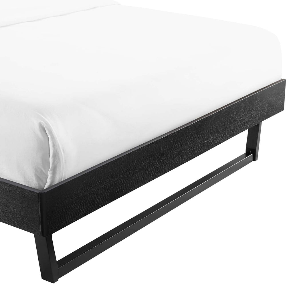 King Wood Platform Bed Frame in Black G6380