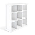 White 9 Cube Solid Wood Bookcase and Storage Unit N443615