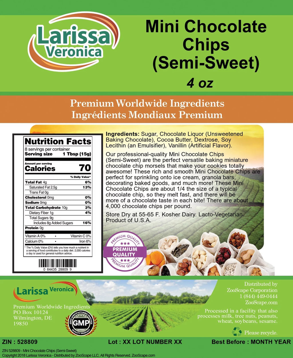 Mini Chocolate Chips Semi-Sweet 4 oz 3-Pack Z60987