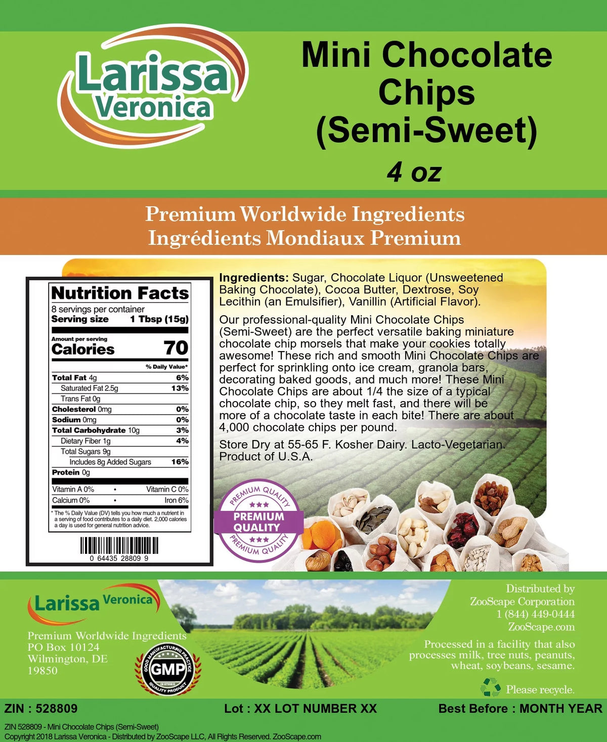 Mini Chocolate Chips Semi-Sweet 4 oz 3-Pack Z60987
