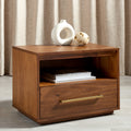 Brown 1 Drawer Nightstand K844