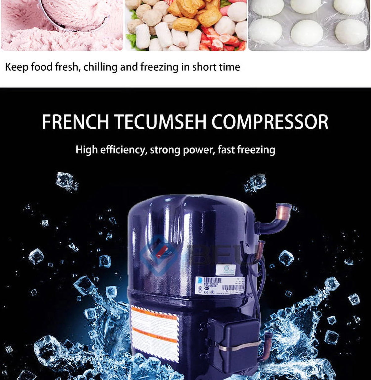 Commercial 5 Trays Blast Chiller Freezer V3695