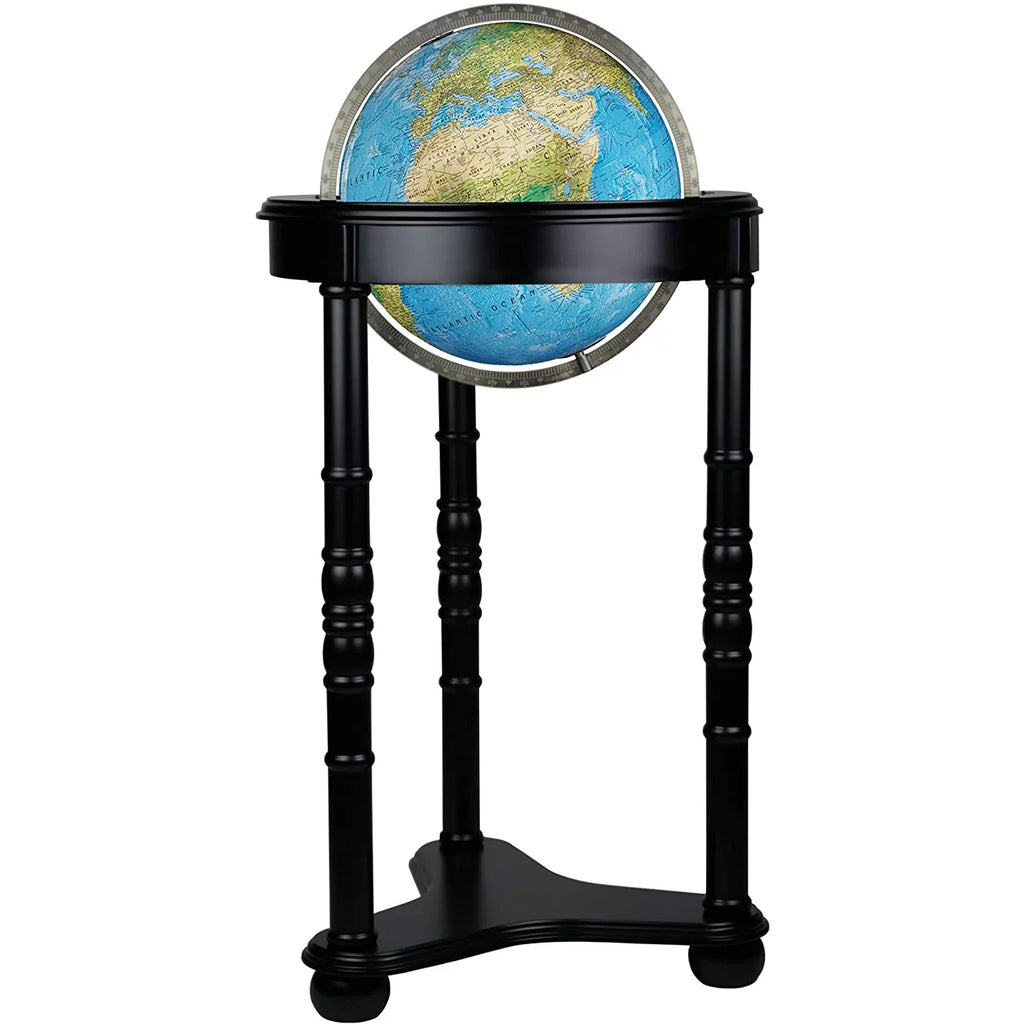 Blue 12" Floor Globe Y768