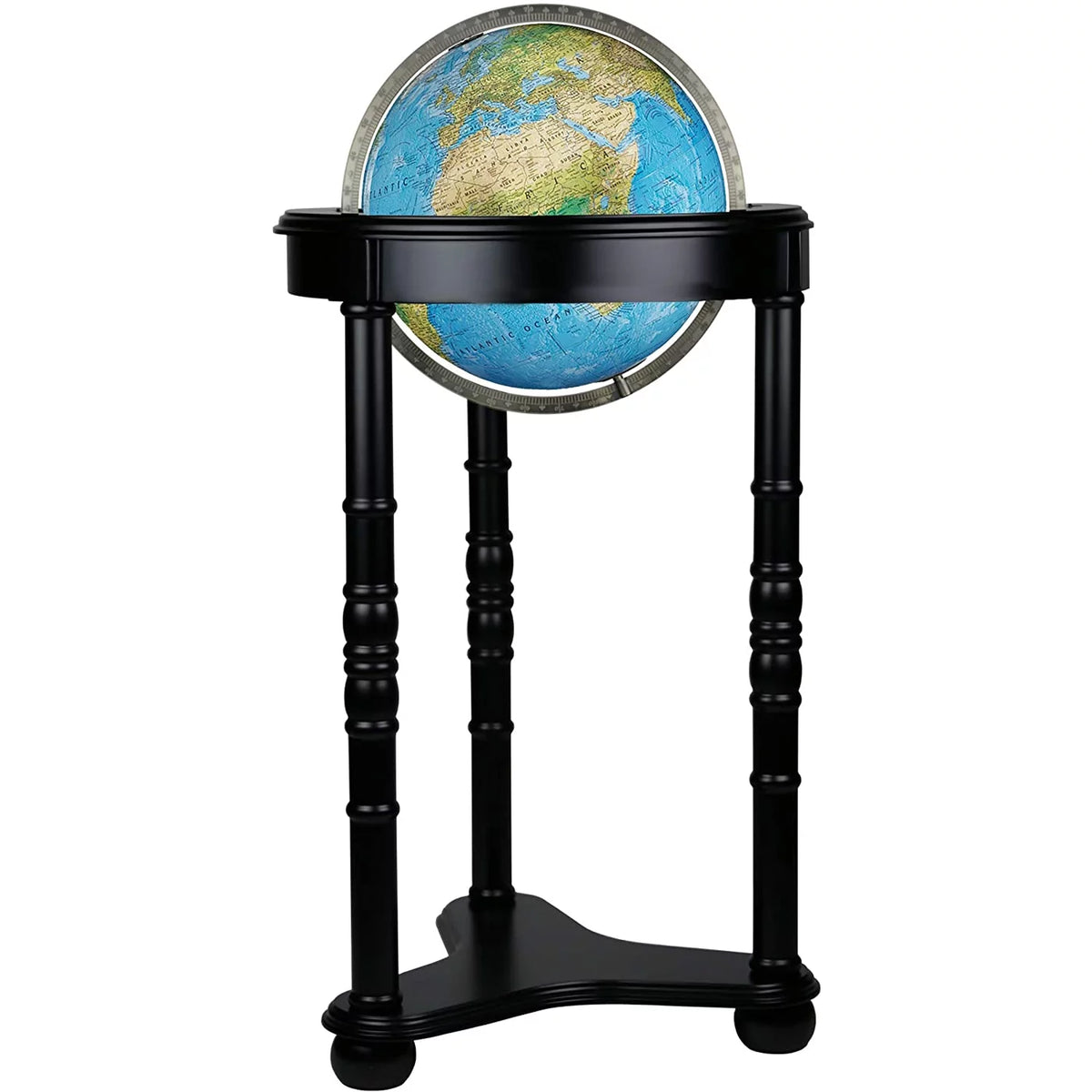 Blue 12" Floor Globe Y768
