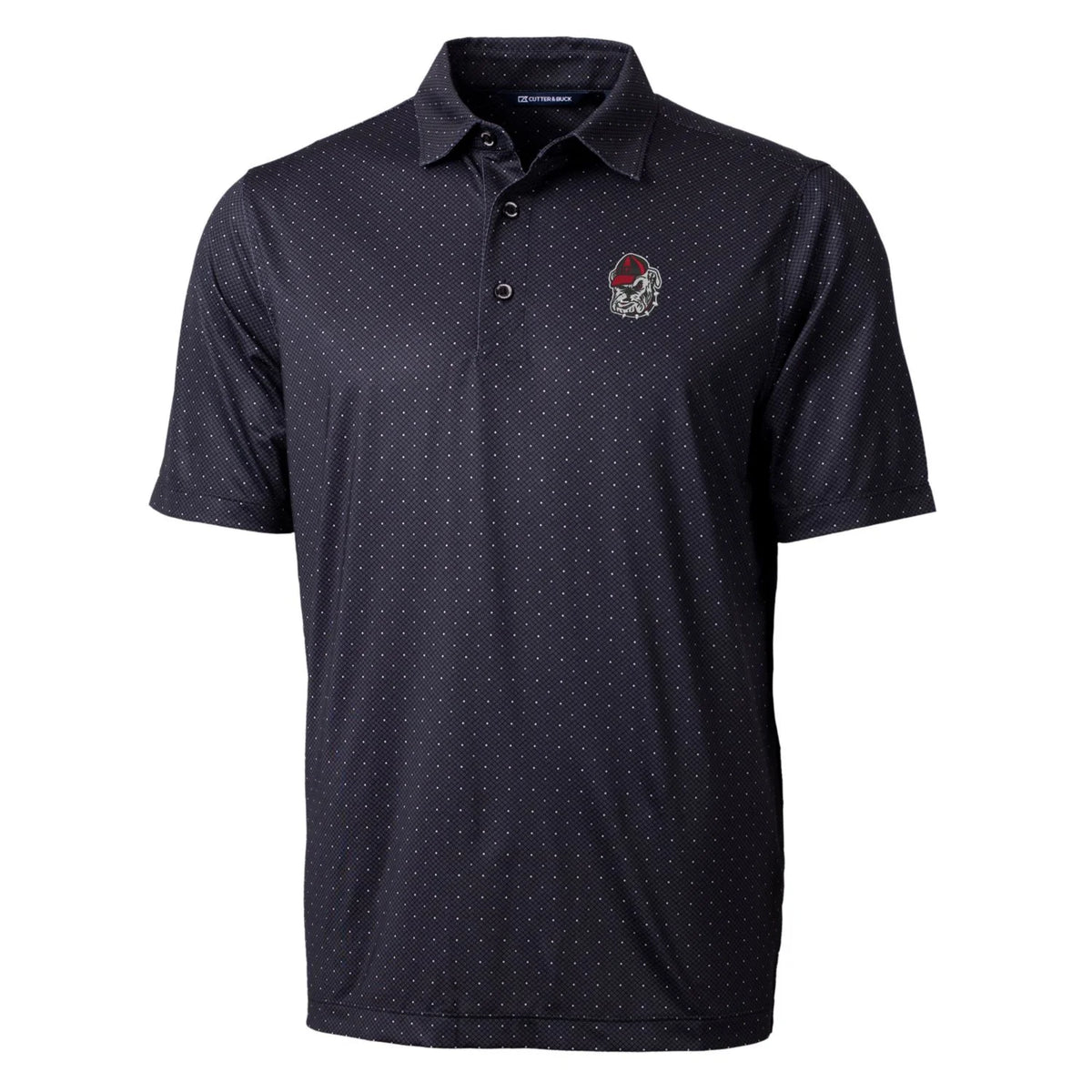 Men's Black Stretch Polo V94296