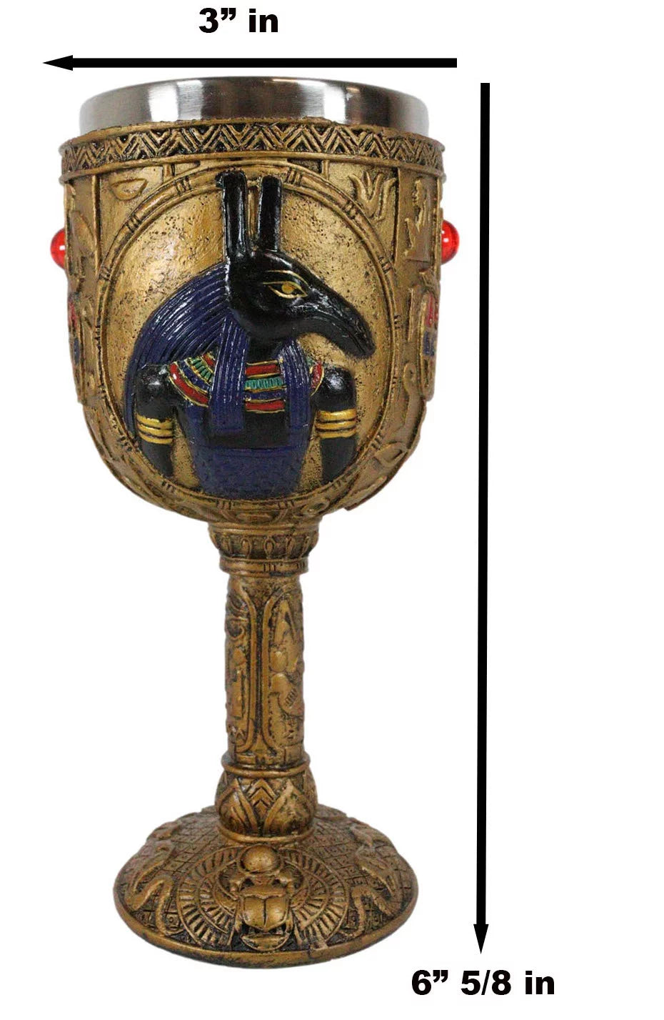 Egyptian Wine Goblet 6oz I9366