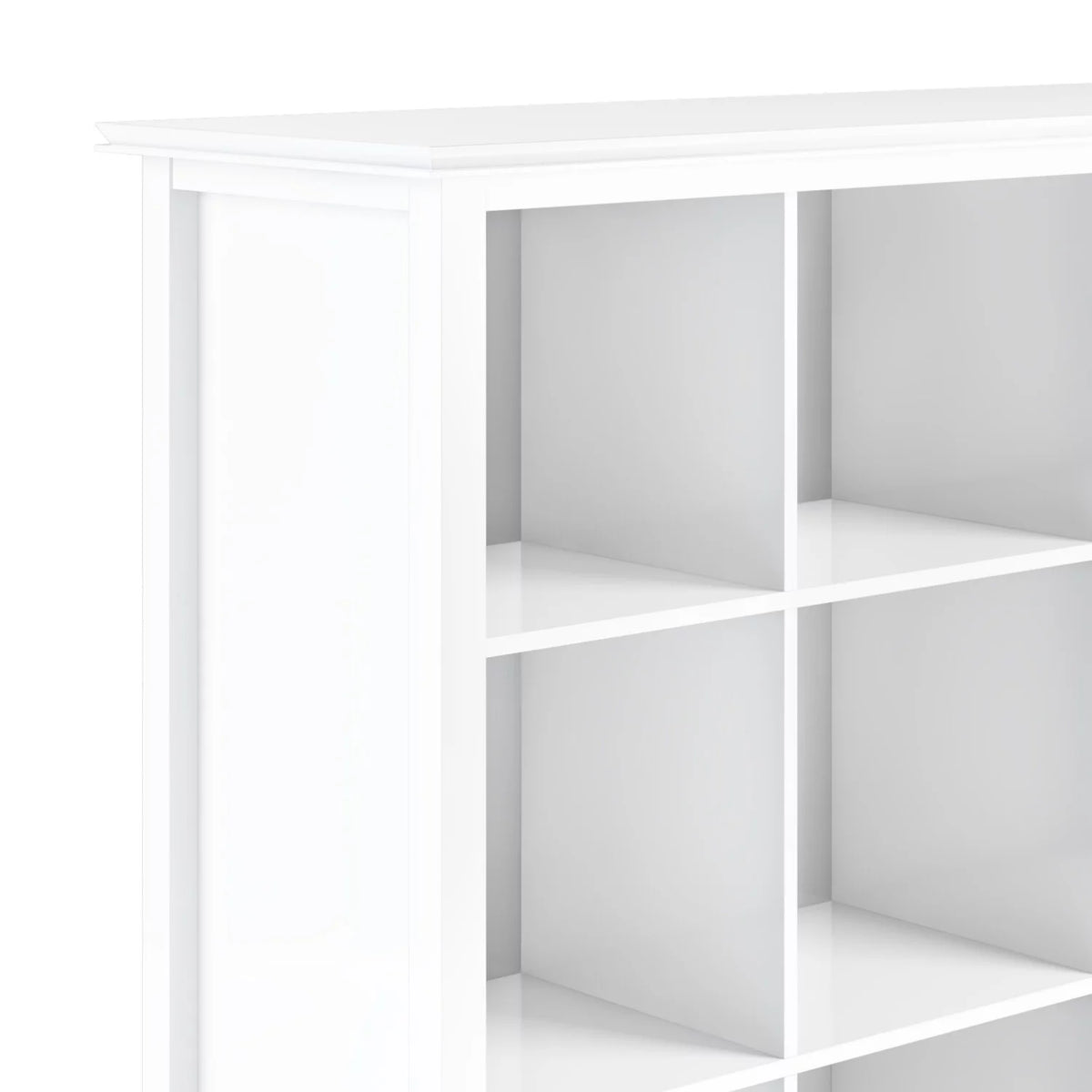 White 9 Cube Solid Wood Bookcase and Storage Unit N443615