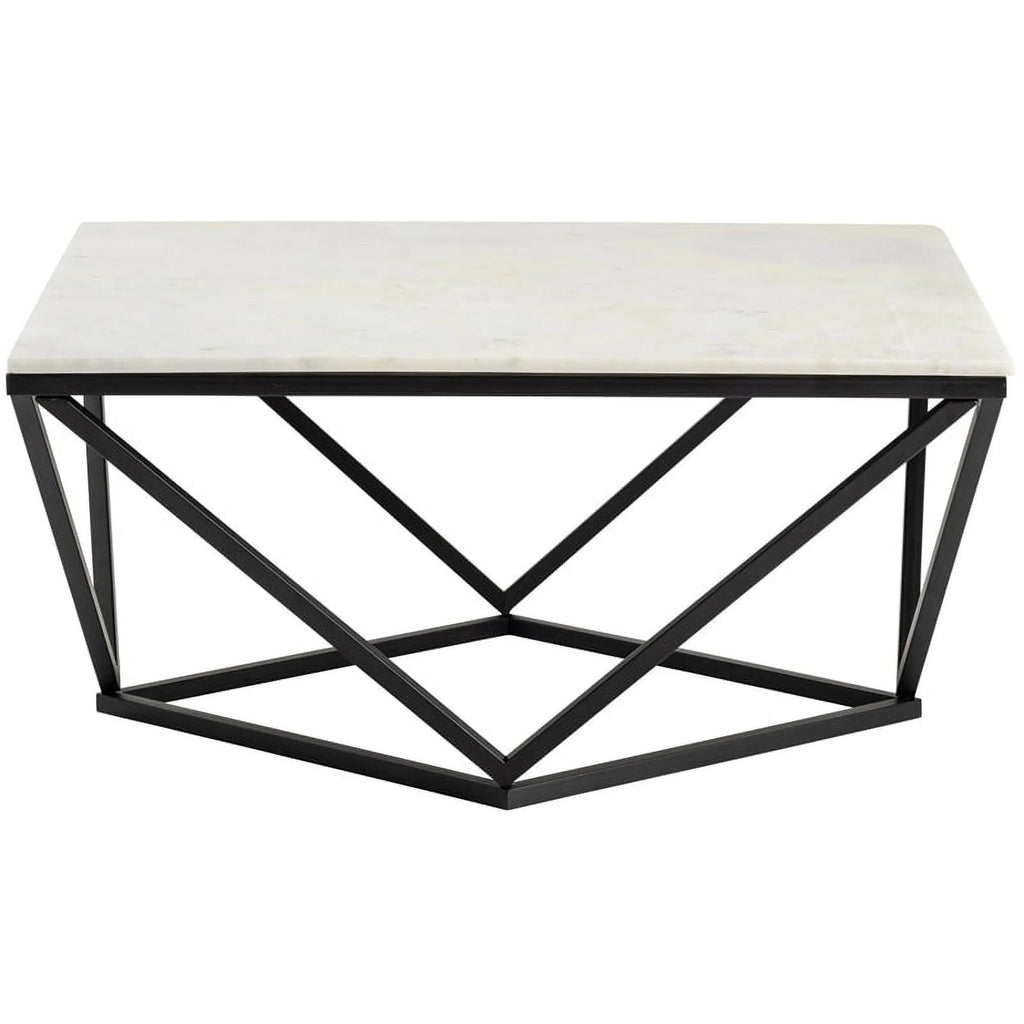 White Marble Cocktail Table Y34655