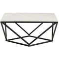 White Marble Cocktail Table Y34655