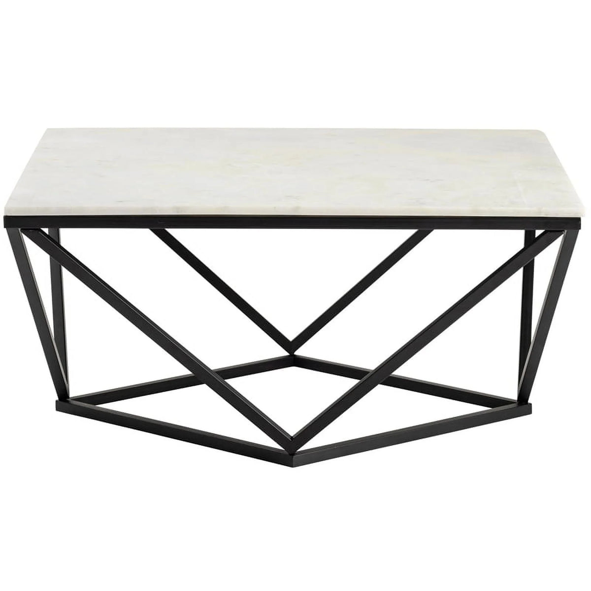 White Marble Cocktail Table Y34655