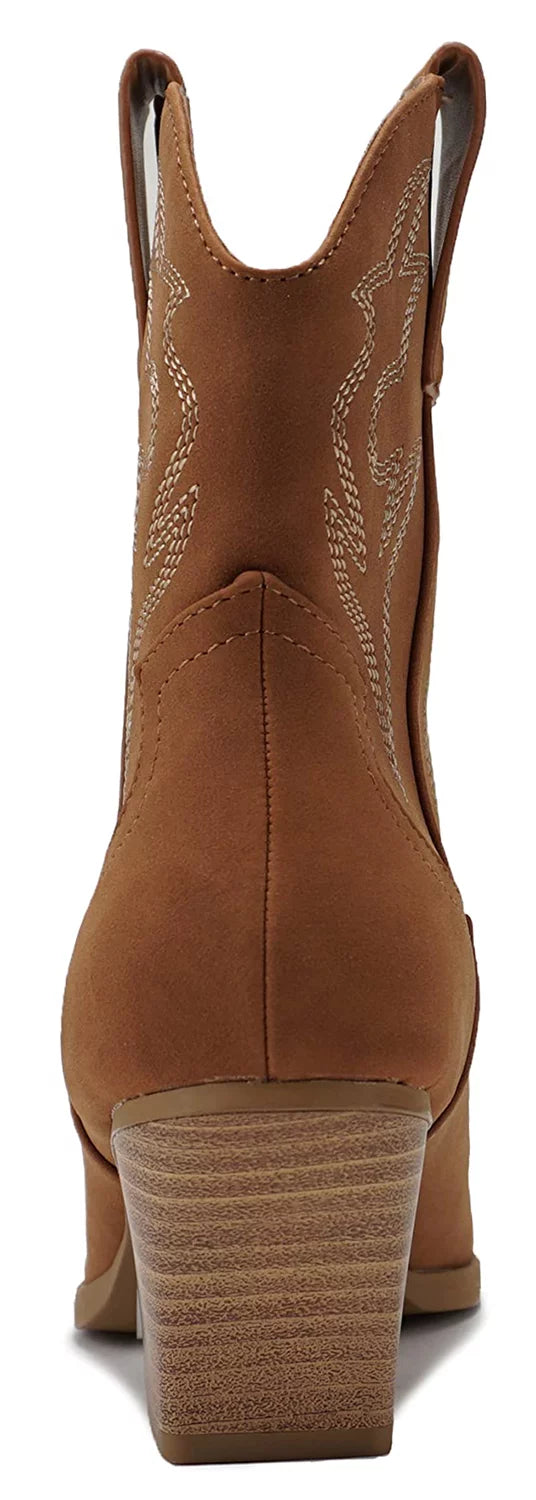Brown Western Ankle Boots P87588