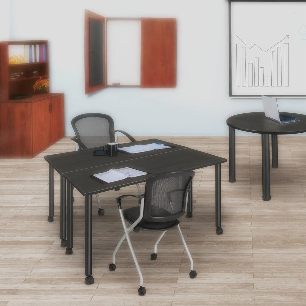 Mobile Training Room Tables Grey/Black A773153