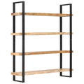 4-Tier Rough Mango Wood Bookcase E6508