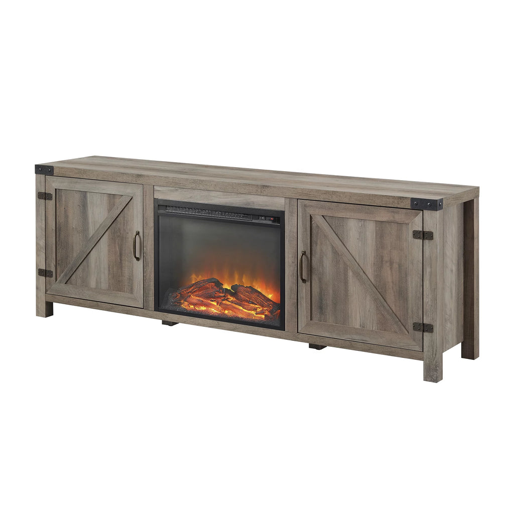 Farmhouse Fireplace TV Stand D680296