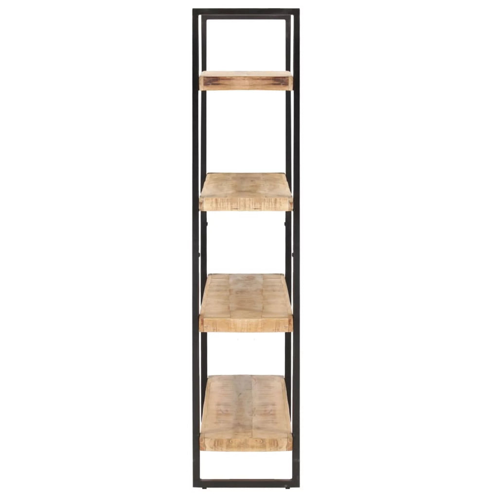 4-Tier Rough Mango Wood Bookcase E6508