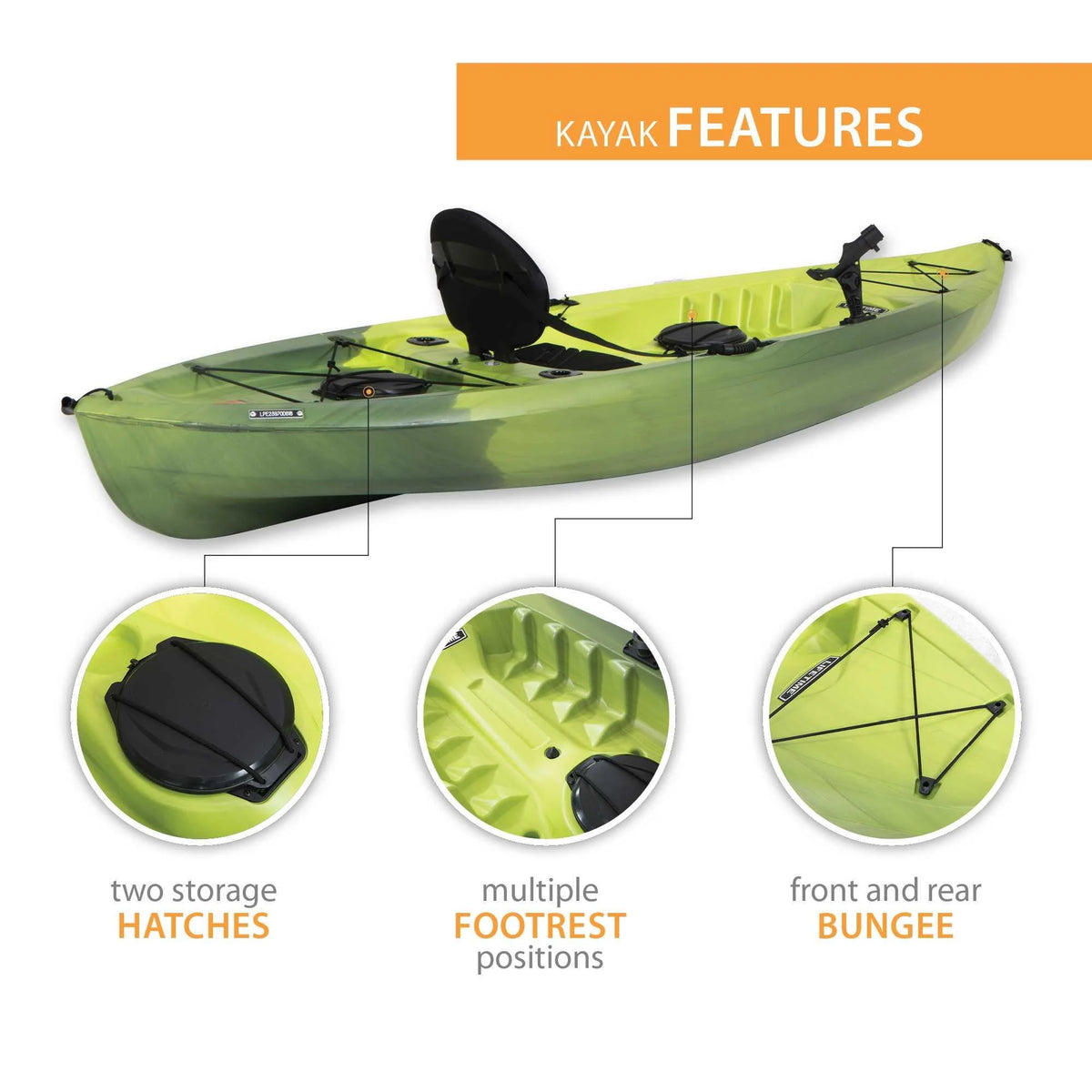 10 ft Sit-on-Top Fishing Kayak T3409