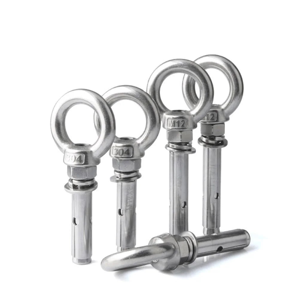 304 Stainless Steel Lifting Eye Bolt M10x80mm 2pcs S916881