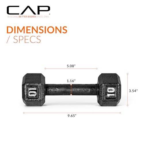 Cast Iron Hex Dumbbell D3457