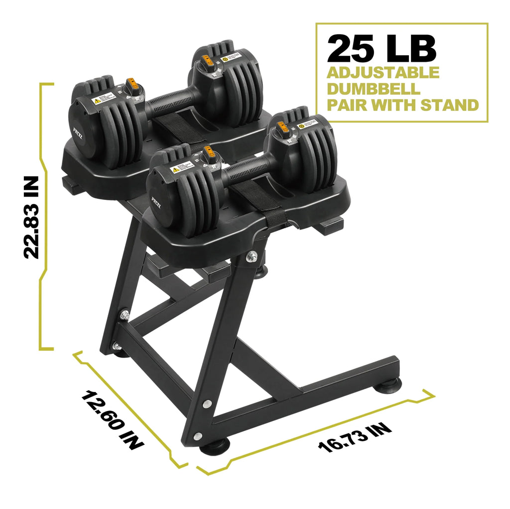 Adjustable Dumbbell Pair with Stand S7692