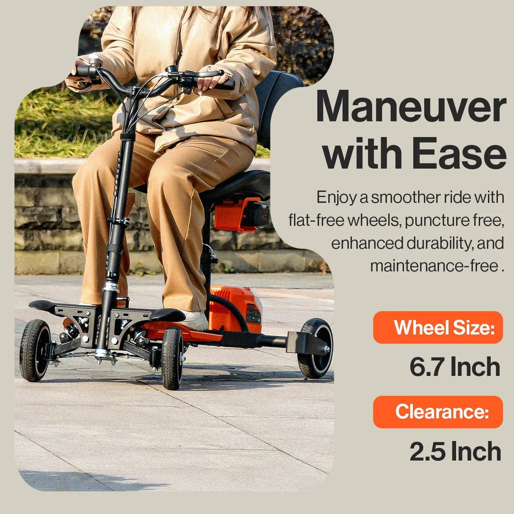 4-Wheel Lightweight Foldable Mobility Scooter I8165