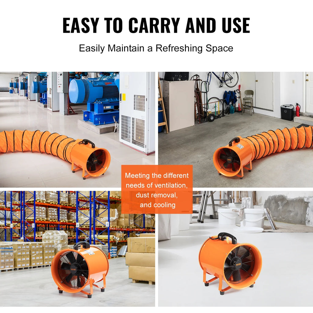 16" Portable Extractor Fan Blower with 33ft Duct Hose R457277