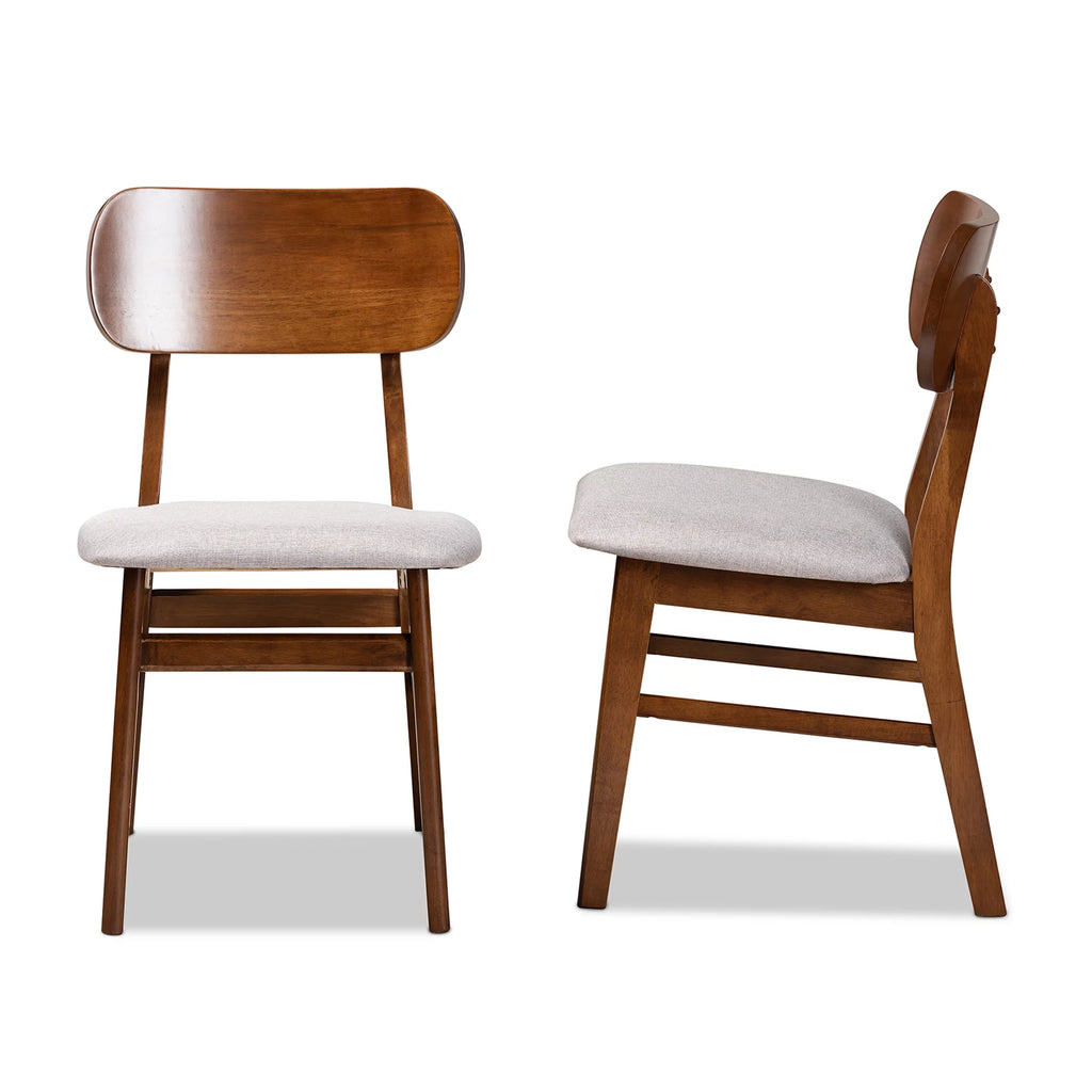 Grey Dining Chair Set of 2 X282527