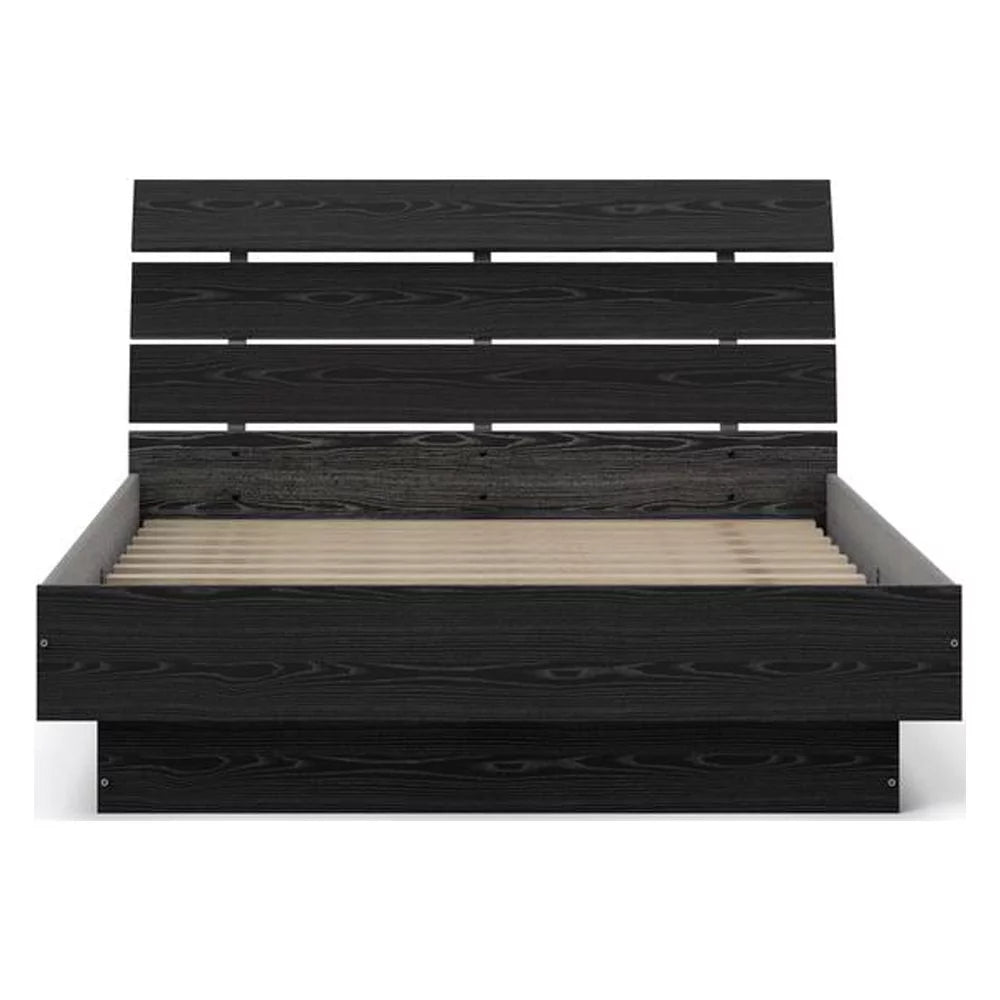 Full Bed with Slats Black Woodgrain N5207